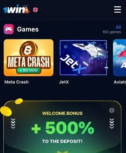1win Meta Crash Bitcoin Juego